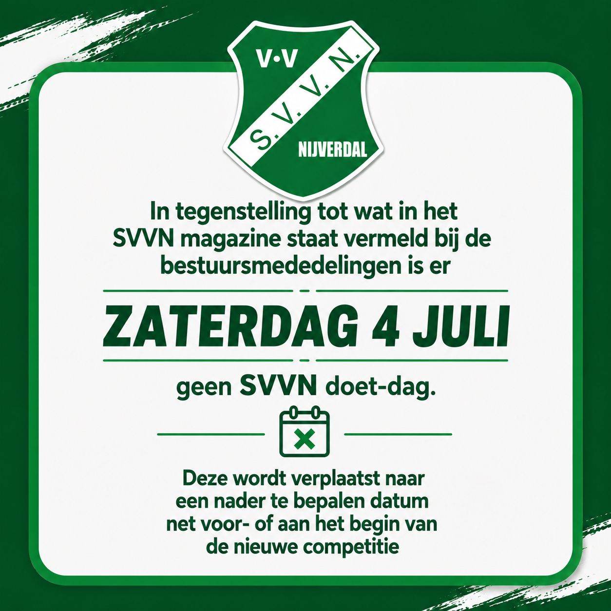 SVVN Doet-dag verzet.
